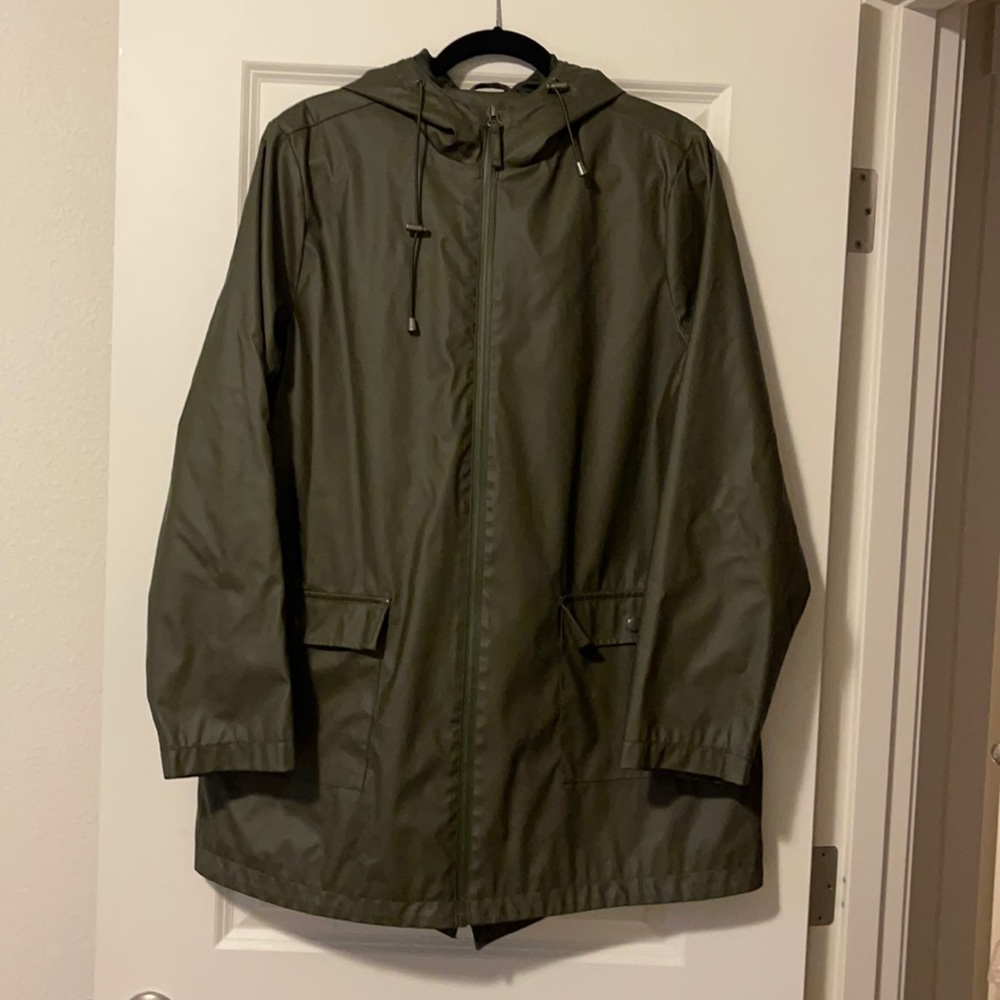 Army Green rain coat
